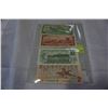 Image 7 : 4 CANADIAN BILLS 1954 $1 1954 $2 1973 $1 1986 $2