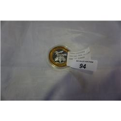 CASINO 999 SILVER 10 DOLLAR GAMING TOKEN