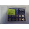 Image 2 : 10 - 1930s USA MERCURY DIMES IN HOLDER .900 SILVER