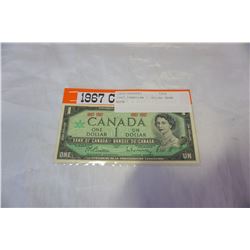 1967 CANADIAN 1 DOLLAR BANK NOTE