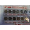 Image 3 : 3 COMPLETE CANADIAN QUARTER SETS 1992 125TH ANNIVERSARY OF CONFEDERATION, 1999 AND 2000 MILLENIUM SE
