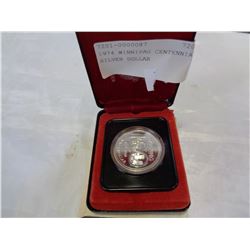 1974 WINNIPEG CENTENNIAL SILVER DOLLAR