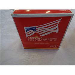 BOX OF NEW NEON GAS LIGHTERS
