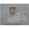 Image 1 : STERLING SILVER YELLOW GOLD PLATED GENUINE 0.52CT BLACK SPINEL EARRINGS W/ APPRAISAL $600