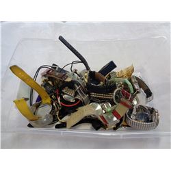 TOTE OF WATCHES AND JEWELLERY