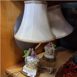 2 PORCELAIN FIGURAL TABLE LAMPS