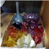 Image 2 : LOT OF ART GLASS VASES AND COLOURED GLASS WARE