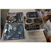 Image 1 : SMALL TOTE OF COMPUTER PARTS
