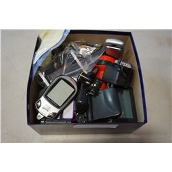 TRAY OF DIGITAL COMPASS, LASER POINTER, ELECTRONICS