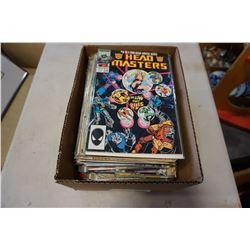 BOX OF COMICS TRANSFORMERS, MARVEL, SPIDERMAN, OTHERS