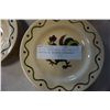 Image 2 : LOT OF POPPY TRAIL CALIFORNIA PROVINCIAL ROOSTER DINNERWARE