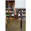 Image 2 : MODERN CHROME ACCENT FLOOR LAMP, WITH WHITE SHADE