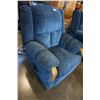 Image 3 : BLUE FABRIC RECLINER CHAIR