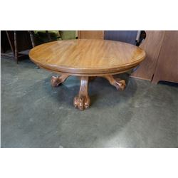 PAW FOOT OAK COFFEE TABLE