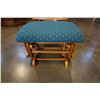 Image 2 : VINTAGE GLIDING ROCKING CHAIR AND OTTOMAN
