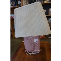 PINK 1970s TABLE LAMP