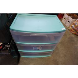 3 DRAWER PLASTIC ORGANIZER