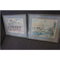 2 FRAMED PRINTS