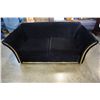 Image 1 : BLACK MICROFIBER SOFA