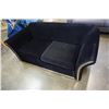 Image 2 : BLACK MICROFIBER SOFA
