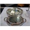 Image 2 : LOT OF SILVER PLATED CHAFFING DISHES