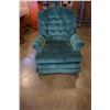 Image 1 : GREEN SWIVEL UPHOLSTERED CHAIR