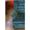 Image 2 : GREEN SWIVEL UPHOLSTERED CHAIR