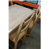 Image 2 : PINE DINING TABLE W/ 4 CHAIRS