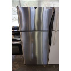 FRIDGIDAIRE 30" STAINLESS AND BLACK FRIDGE