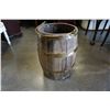 Image 1 : ANTIQUE BRASS BOUND BARREL BUCKET
