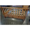 Image 2 : QUEENSIZE SLEIGH BED FRAME W/ 3 DRAWER NIGHT STAND