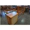 Image 8 : QUEENSIZE SLEIGH BED FRAME W/ 3 DRAWER NIGHT STAND