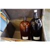 Image 2 : RATTAN TRUNK AND 2 BOTTLES, VAPOR OIL AND BLOOD BITTERS