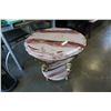 Image 2 : MARBLE LOOK AND METAL 2-TIER END TABLE