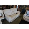Image 2 : BEIGE FABRIC POWER RECLINE SOFA - 2 RECLINERS