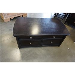 ROLLING LIFT TOP COFFEE TABLE WITH 4 DRAWERS