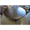 Image 1 : SOLID WOOD PEDESTLE BASE DINING TABLE W/ EXTENSION