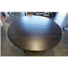 Image 2 : SOLID WOOD PEDESTLE BASE DINING TABLE W/ EXTENSION