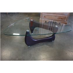 MODERN GLASSTOP COFFEE TABLE