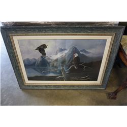 BALD EAGLE PRINT IN FRAME