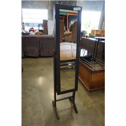 BROWN DRESSING MIRROR W/ STORAGE