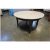 Image 1 : ROUND 2-TIER MARBLE COFFEE TABLE