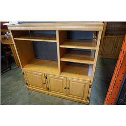 MAPLE 3 DOOR BOOKSHELF