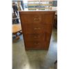 Image 1 : VINTAGE 4 DRAWER DRESSER W/ BRASS HANDLES