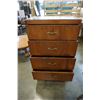 Image 2 : VINTAGE 4 DRAWER DRESSER W/ BRASS HANDLES