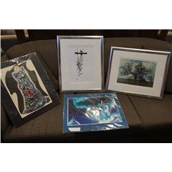 4 SIGNED PICTURES