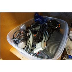XBOX AND XBOX 360 POWER AND AV CABLES AND XBOX CONTROLLERS