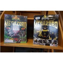 2 POWER RANGERS MEGAZORD FIGURES - 1 IS LIMITED EDITION BLACK LEGACY