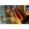 Image 3 : CANDELABRA, 2 CANDLE STICKS, AND KEY SHADOW BOX DRESSER BOX