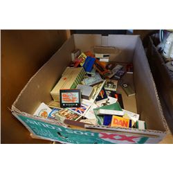 TRAY OF COLLECTOR MATCHBOOKS AND BOXES